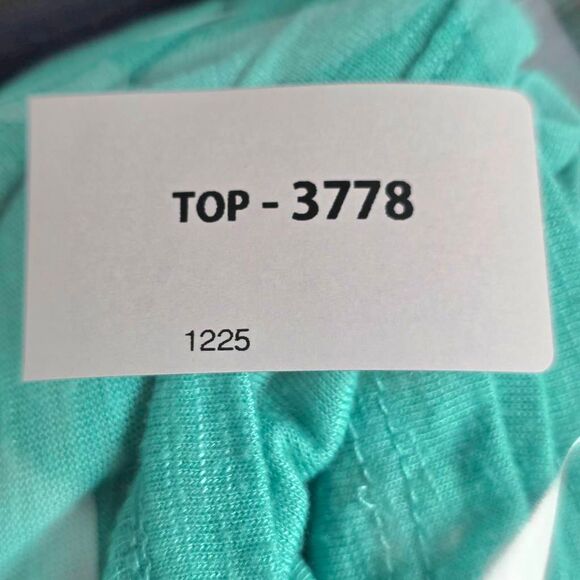 Cato Aqua Palm Tree Graphic Top Women’s XL - Picture 6 of 6